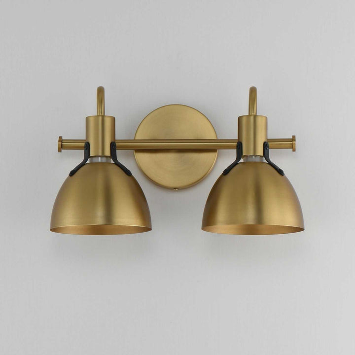 Maxim - 12342SBR - Two Light Wall Sconce - Dusk - Satin Brass