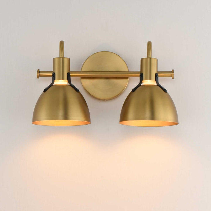 Maxim - 12342SBR - Two Light Wall Sconce - Dusk - Satin Brass