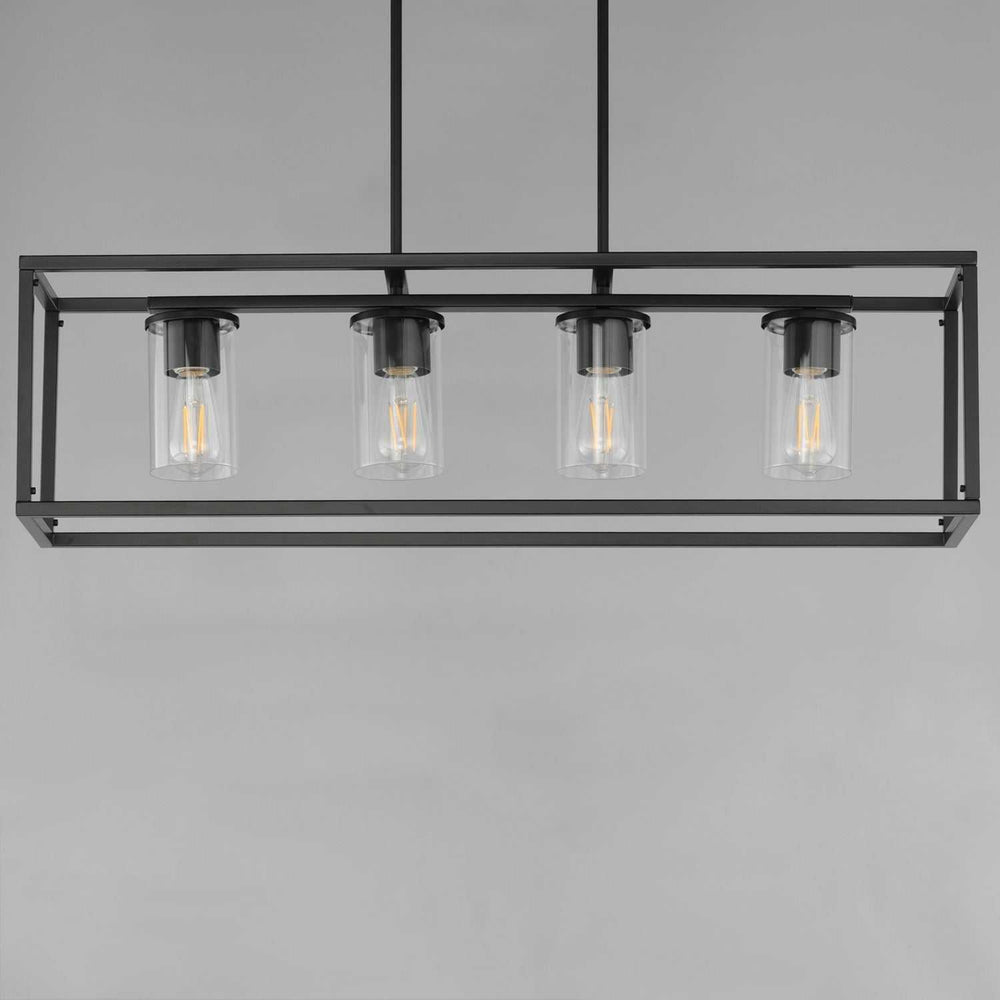 Maxim - 10288CLBK - Four Light Linear Pendant - Lateral - Black