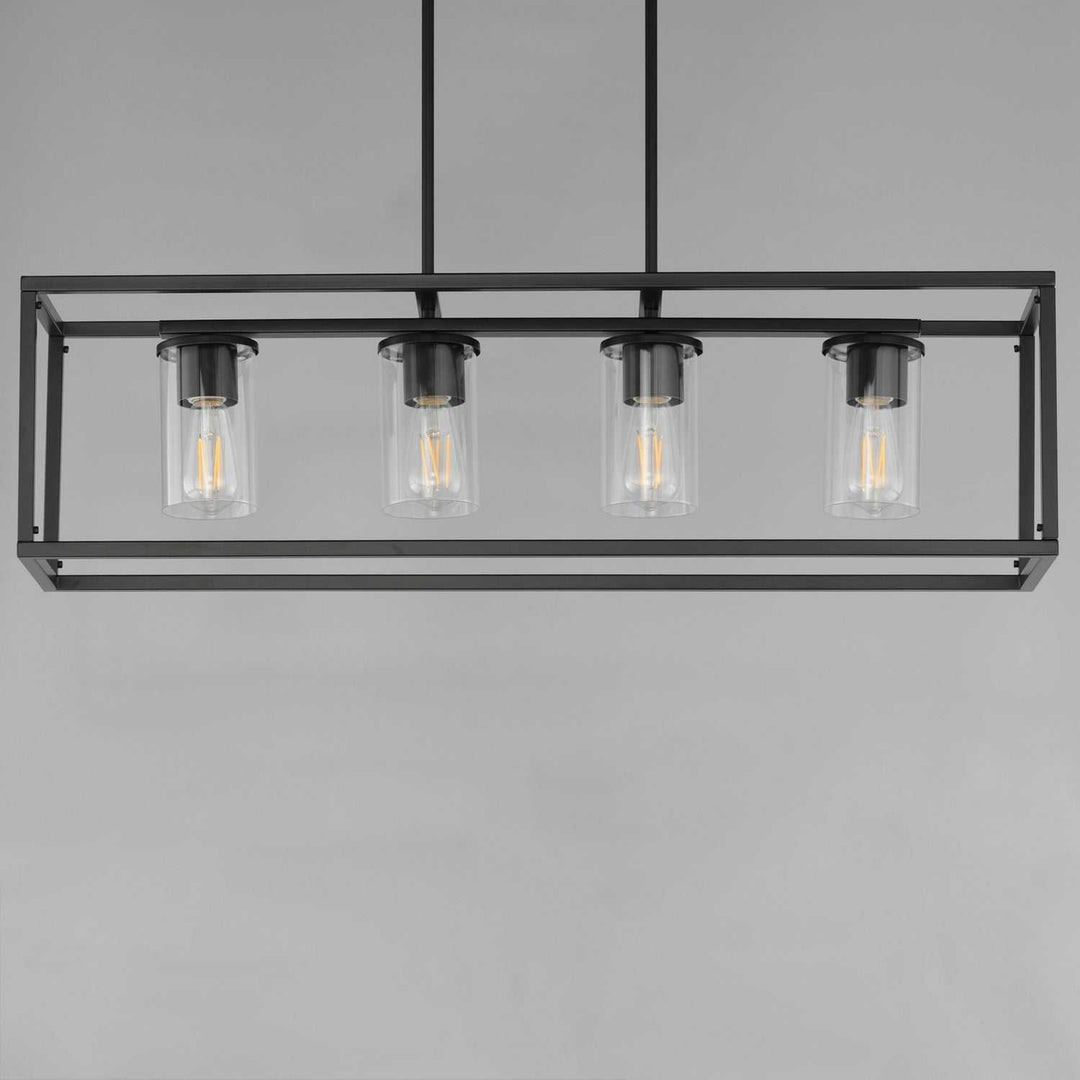 Maxim - 10288CLBK - Four Light Linear Pendant - Lateral - Black