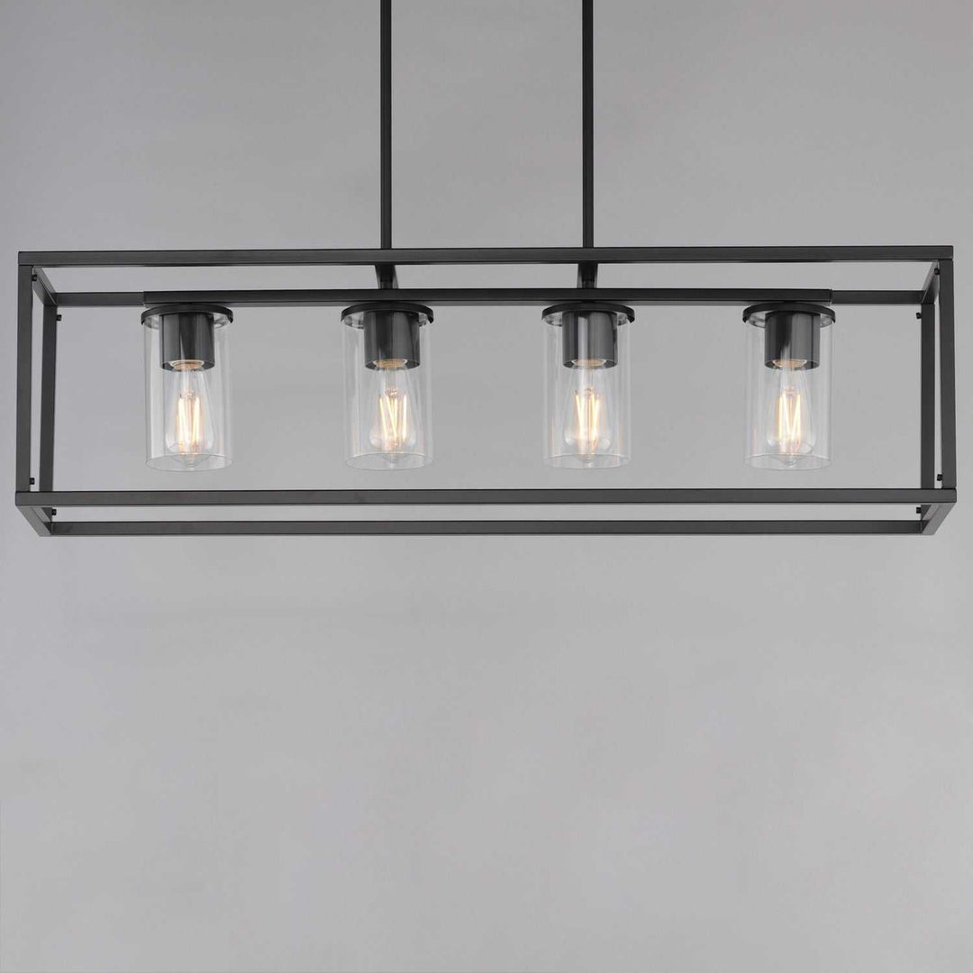 Maxim - 10288CLBK - Four Light Linear Pendant - Lateral - Black