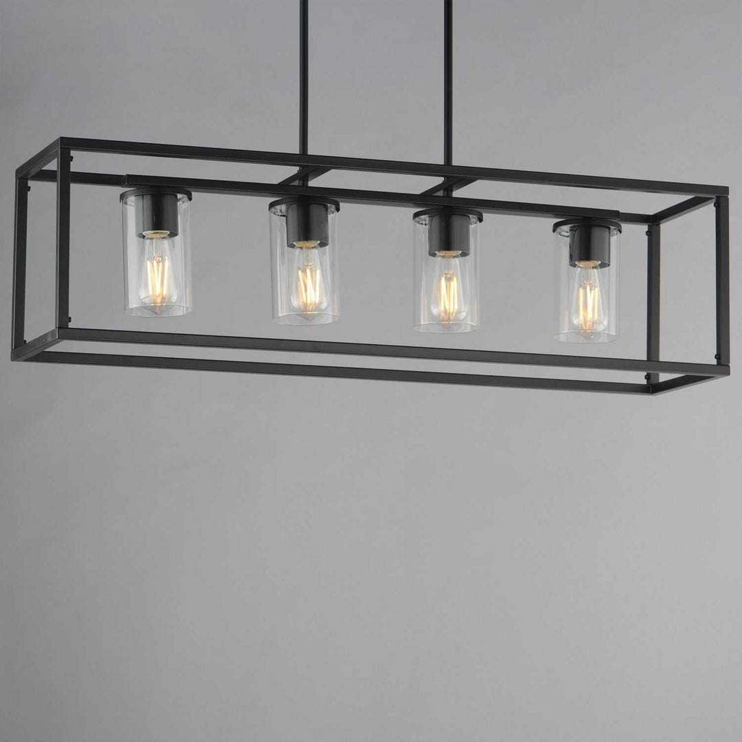Maxim - 10288CLBK - Four Light Linear Pendant - Lateral - Black