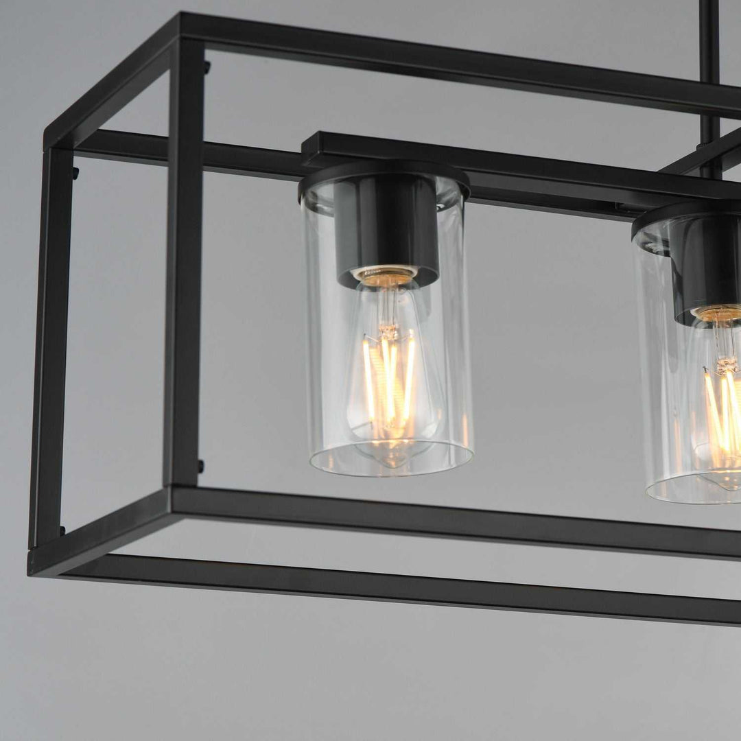 Maxim - 10288CLBK - Four Light Linear Pendant - Lateral - Black