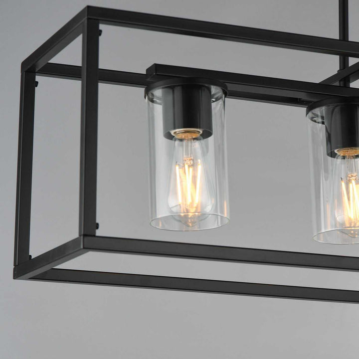 Maxim - 10288CLBK - Four Light Linear Pendant - Lateral - Black