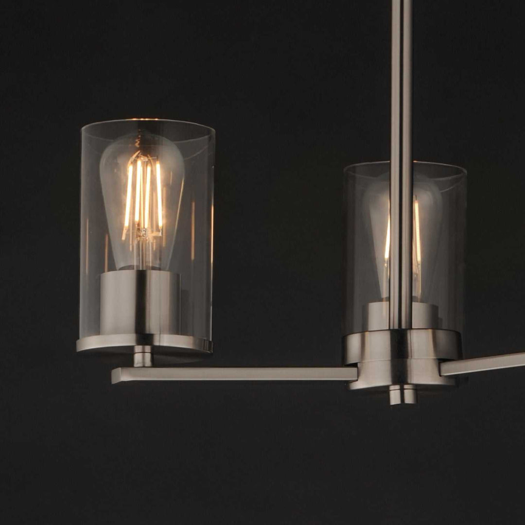 Maxim - 10287CLSN - Three Light Chandelier - Lateral - Satin Nickel