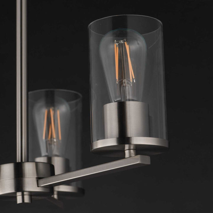 Maxim - 10287CLSN - Three Light Chandelier - Lateral - Satin Nickel