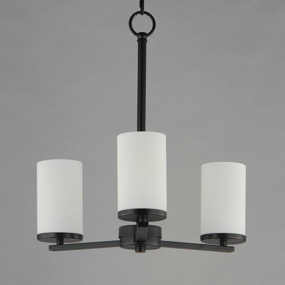 Maxim - 10287SWBK - Three Light Chandelier - Lateral - Black