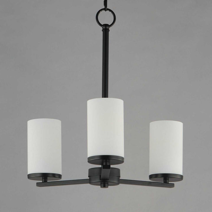 Maxim - 10287SWBK - Three Light Chandelier - Lateral - Black