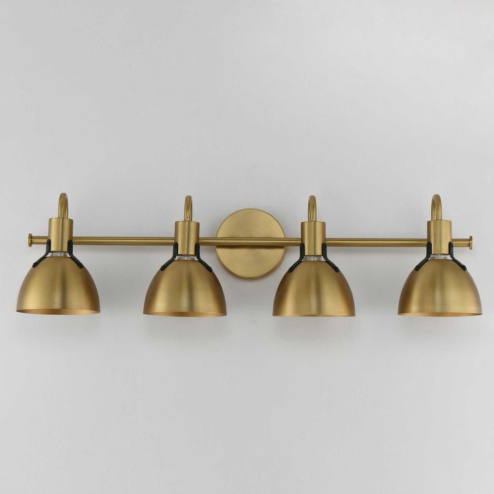 Maxim - 12344SBR - Four Light Wall Sconce - Dusk - Satin Brass