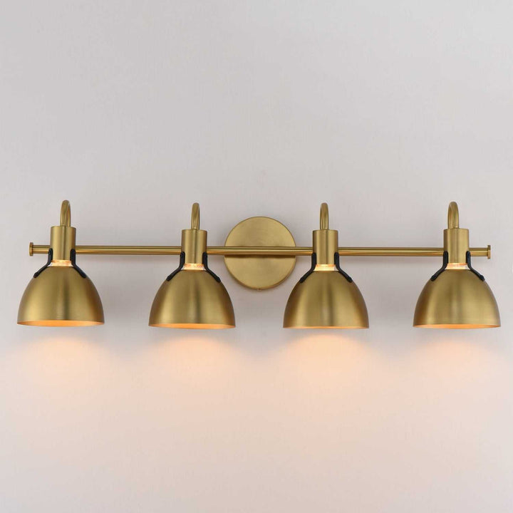 Maxim - 12344SBR - Four Light Wall Sconce - Dusk - Satin Brass