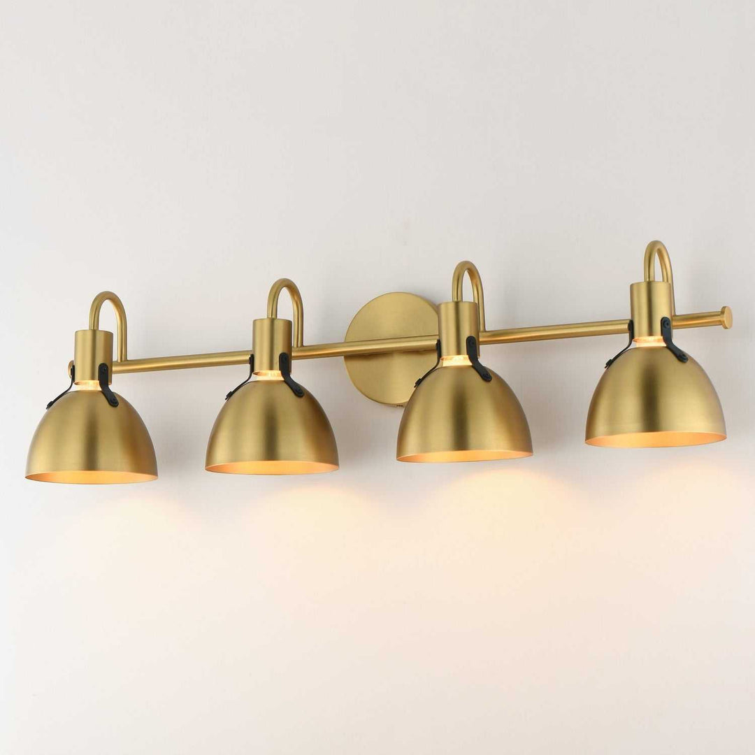 Maxim - 12344SBR - Four Light Wall Sconce - Dusk - Satin Brass