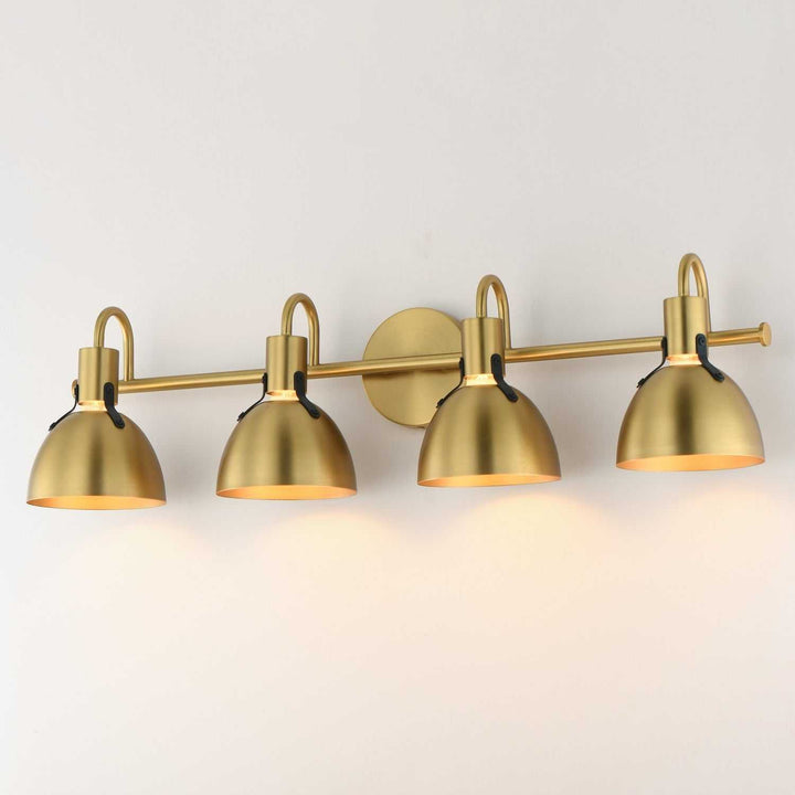 Maxim - 12344SBR - Four Light Wall Sconce - Dusk - Satin Brass
