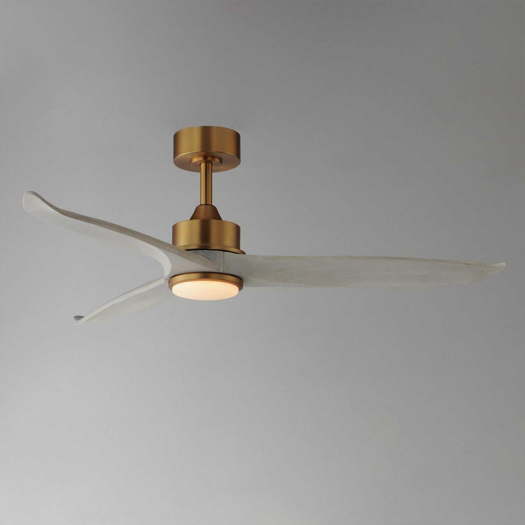 Maxim - 88831WTNABWWT - 52" Ceiling Fan - Woodwind - Natural Aged Brass
