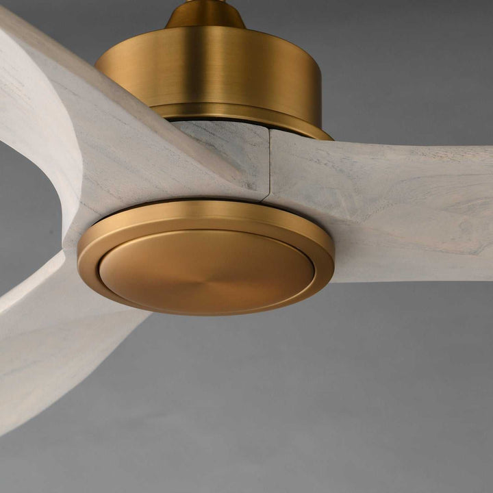 Maxim - 88831WTNABWWT - 52" Ceiling Fan - Woodwind - Natural Aged Brass