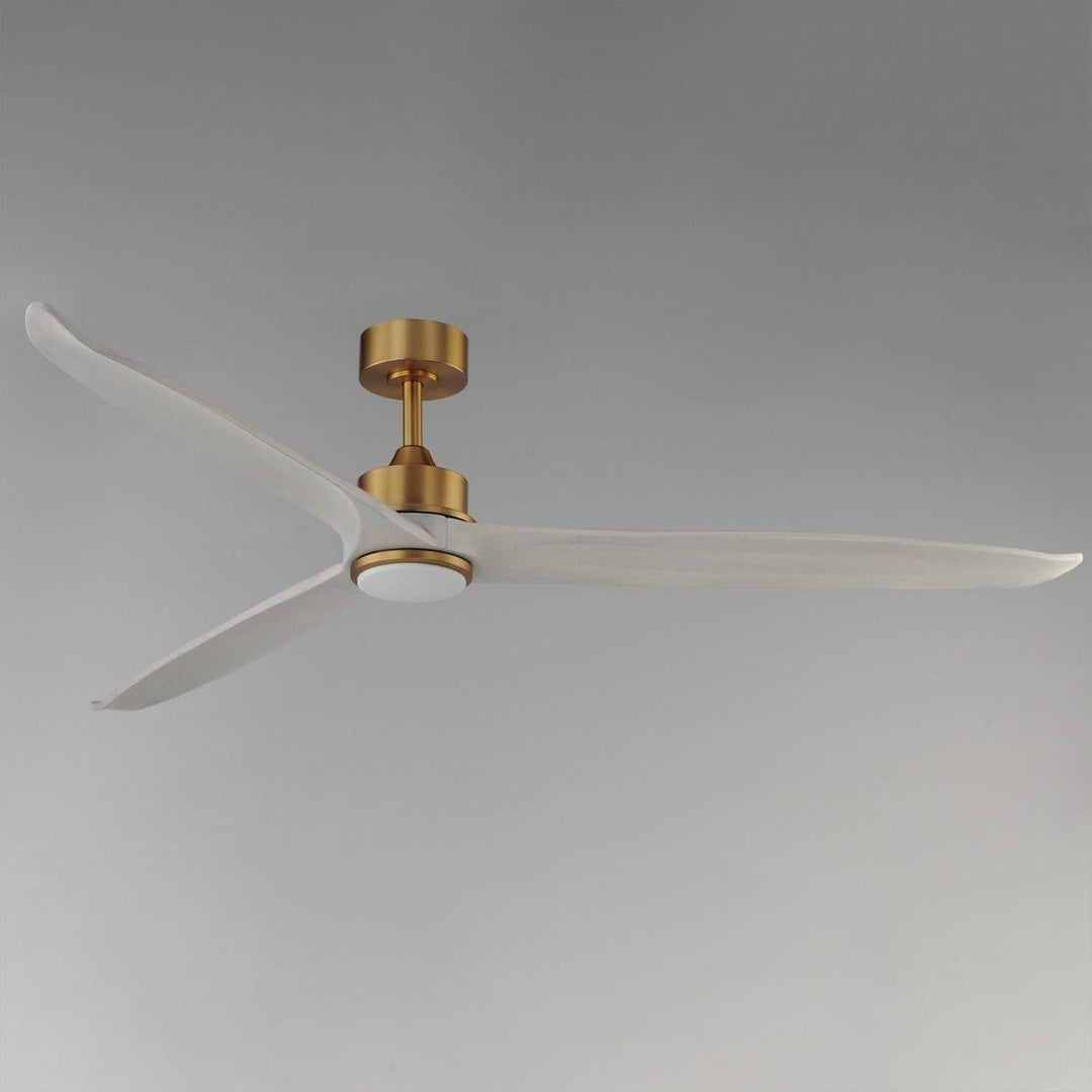 Maxim - 88833WTNABWWT - 72" Ceiling Fan - Woodwind - Natural Aged Brass