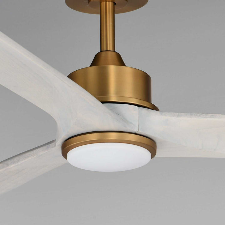 Maxim - 88834WTNABWWT - 80" Ceiling Fan - Woodwind - Natural Aged Brass