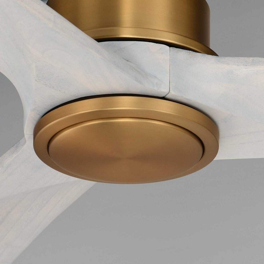 Maxim - 88834WTNABWWT - 80" Ceiling Fan - Woodwind - Natural Aged Brass