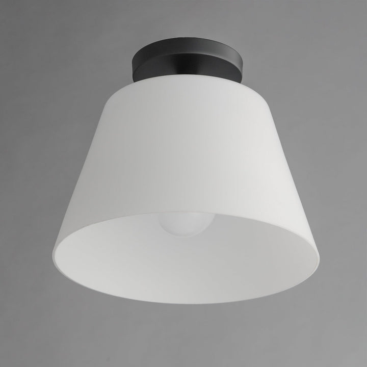Maxim - 12880SWBK - One Light Semi-Flush Mount/Pendant - Hudson - Black