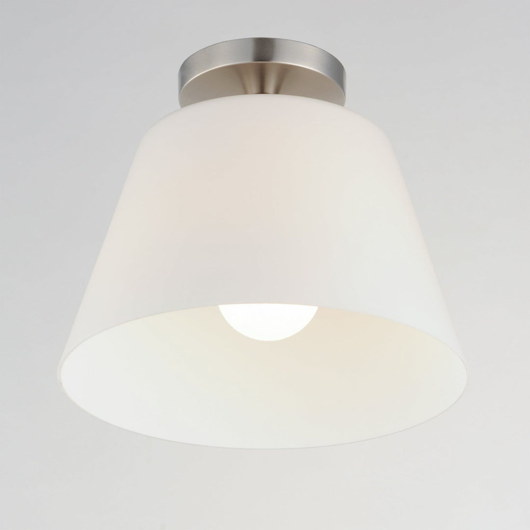 Maxim - 12880SWSN - One Light Semi-Flush Mount/Pendant - Hudson - Satin Nickel