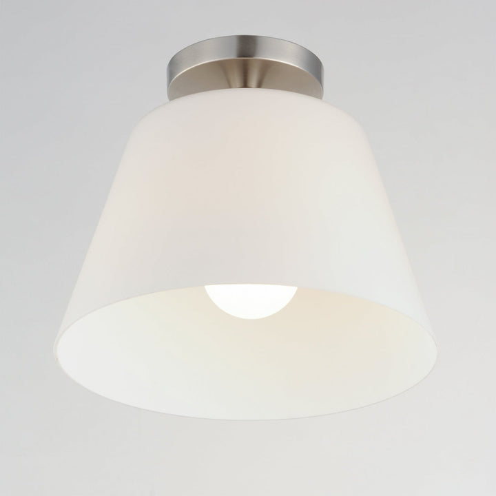 Maxim - 12880SWSN - One Light Semi-Flush Mount/Pendant - Hudson - Satin Nickel