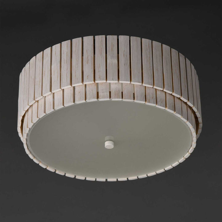 Maxim - 14459WWTEC - Two Light Flush Mount - Satori - Ecru