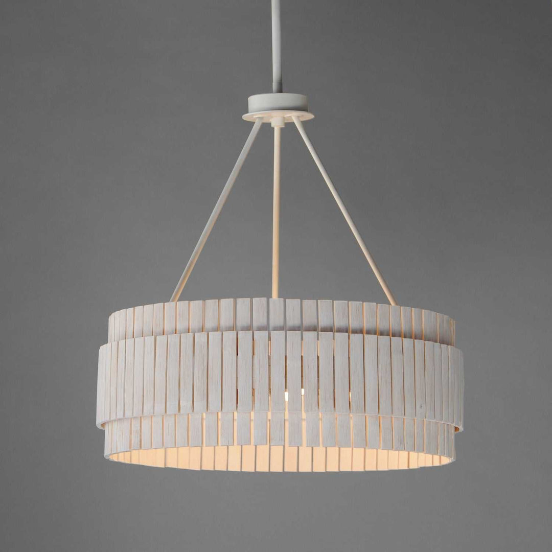Maxim - 14453WWTEC - Three Light Chandelier - Satori - Ecru