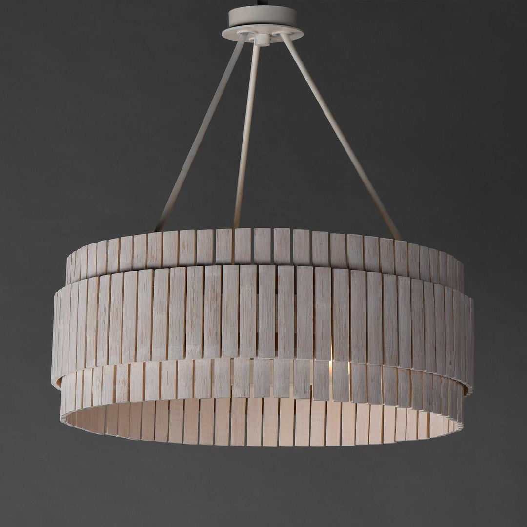 Maxim - 14453WWTEC - Three Light Chandelier - Satori - Ecru