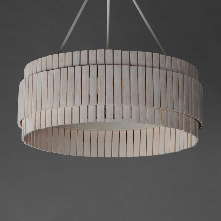 Maxim - 14453WWTEC - Three Light Chandelier - Satori - Ecru