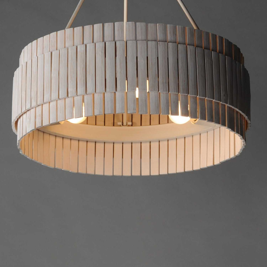 Maxim - 14453WWTEC - Three Light Chandelier - Satori - Ecru
