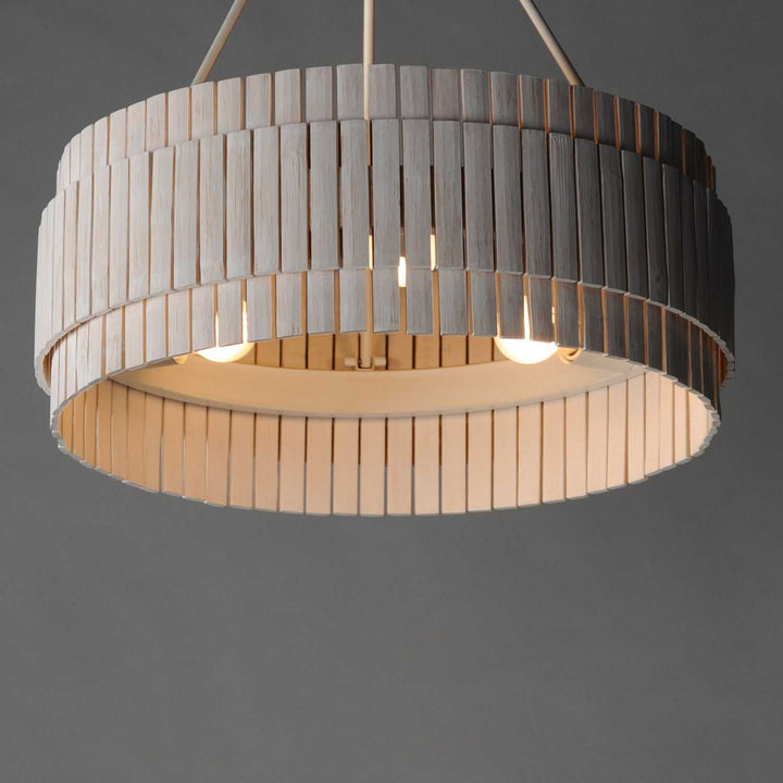 Maxim - 14453WWTEC - Three Light Chandelier - Satori - Ecru