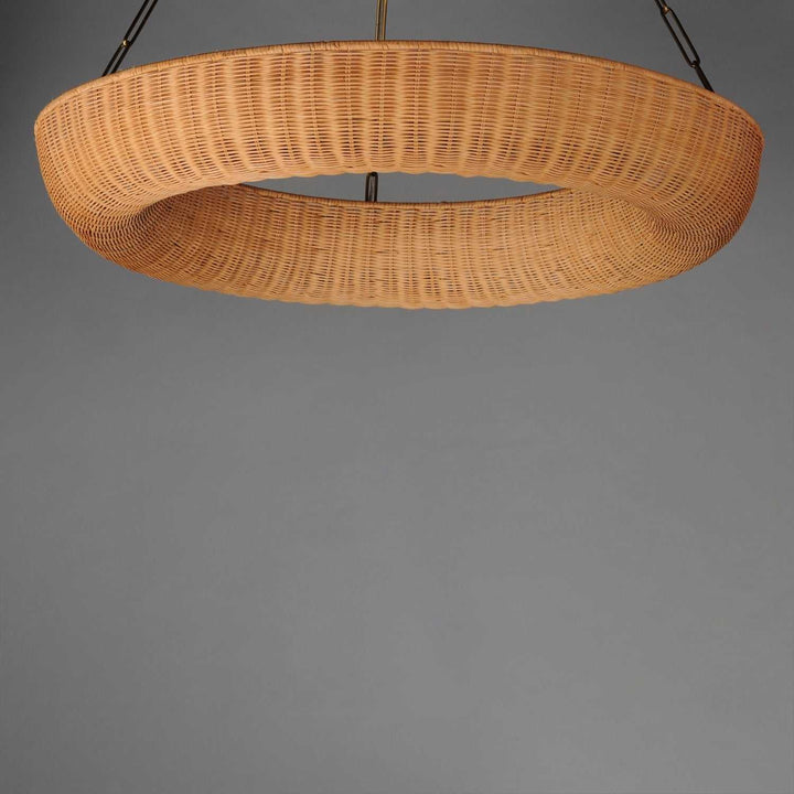Maxim - 14314NANAB - Eight Light Pendant - Bower - Natural Aged Brass