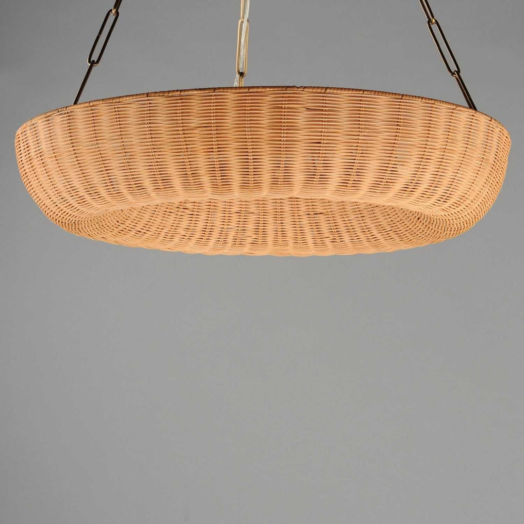 Maxim - 14313NANAB - Five Light Pendant - Bower - Natural Aged Brass