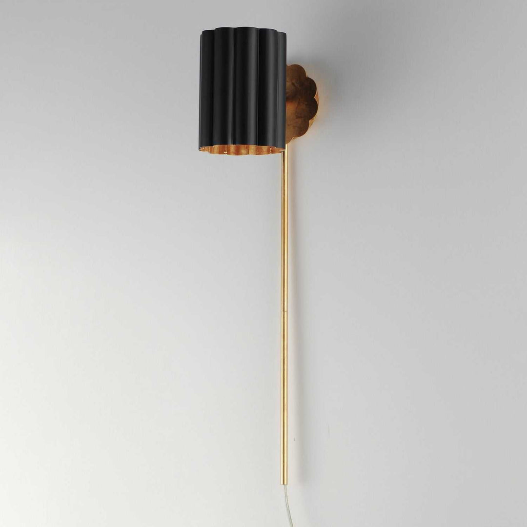 Primrose One Light Wall Sconce in Gold Leaf Maxim