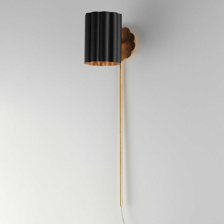 Primrose One Light Wall Sconce in Gold Leaf Maxim