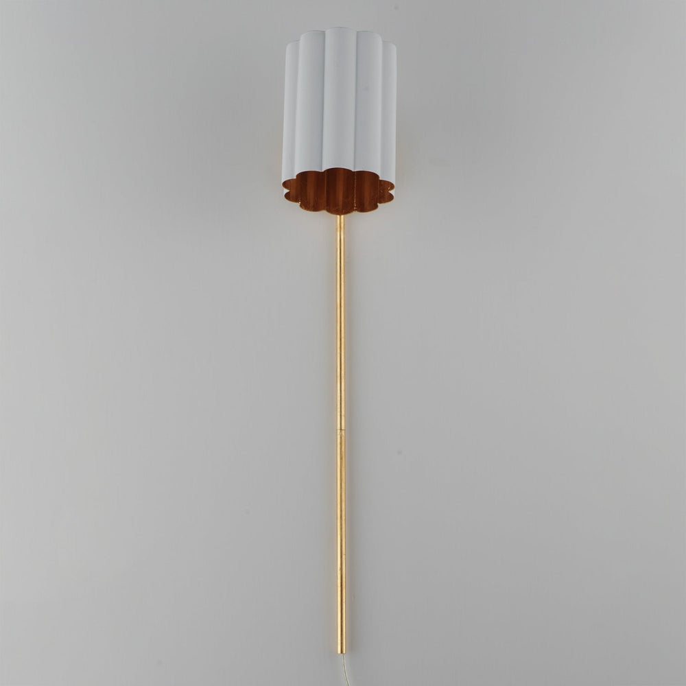 Maxim - 18050MWGL - One Light Wall Sconce - Primrose - Gold Leaf