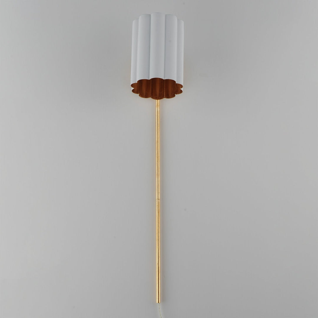 Maxim - 18050MWGL - One Light Wall Sconce - Primrose - Gold Leaf