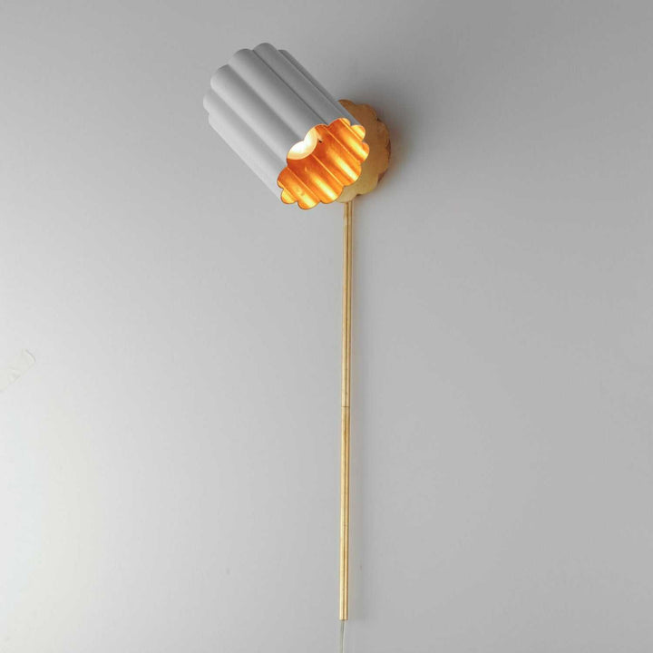 Maxim - 18050MWGL - One Light Wall Sconce - Primrose - Gold Leaf