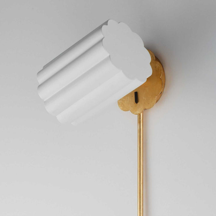 Maxim - 18050MWGL - One Light Wall Sconce - Primrose - Gold Leaf