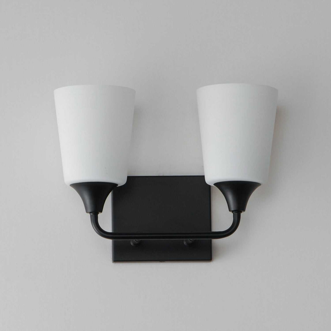 Maxim - 12882SWBK - Two Light Bath Vanity - Hudson - Black