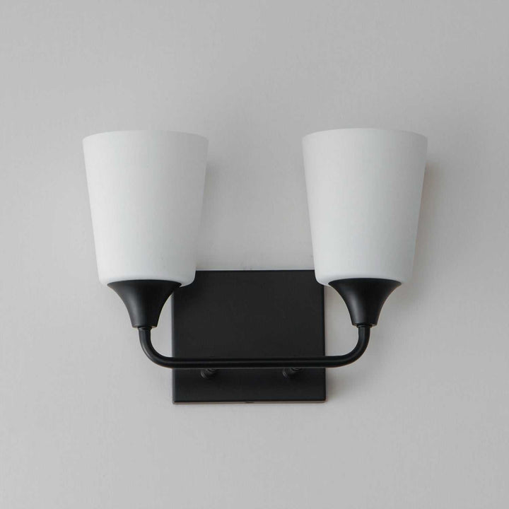Maxim - 12882SWBK - Two Light Bath Vanity - Hudson - Black