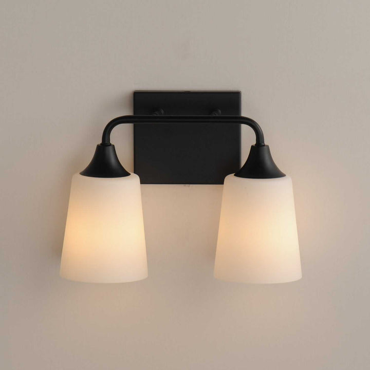Maxim - 12882SWBK - Two Light Bath Vanity - Hudson - Black