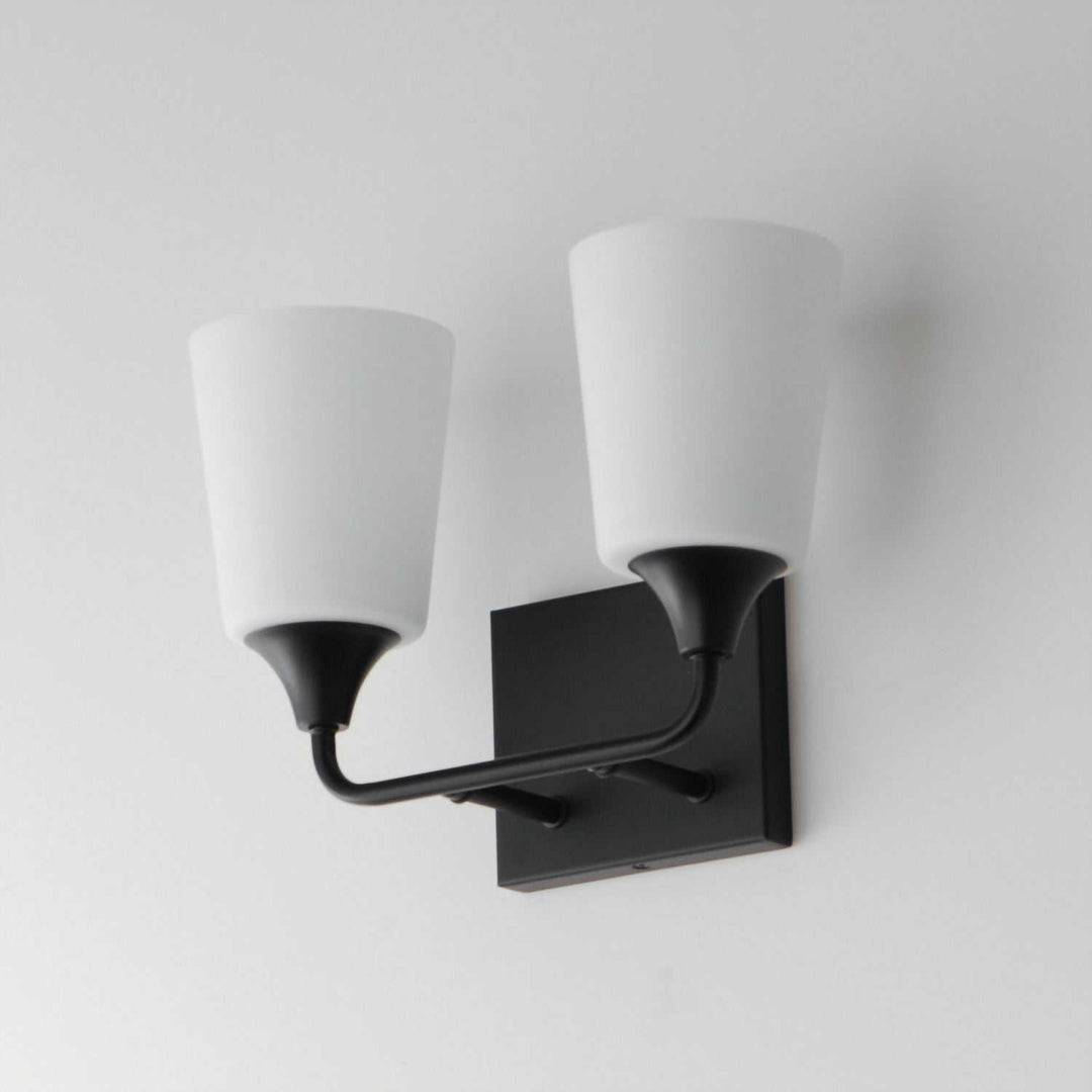 Maxim - 12882SWBK - Two Light Bath Vanity - Hudson - Black