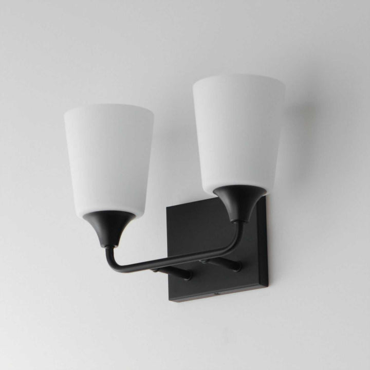 Maxim - 12882SWBK - Two Light Bath Vanity - Hudson - Black