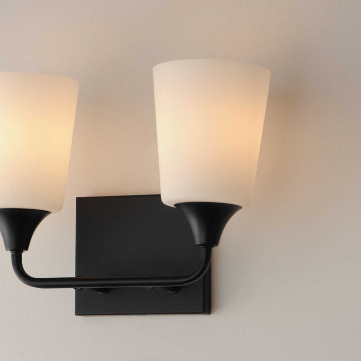 Maxim - 12882SWBK - Two Light Bath Vanity - Hudson - Black