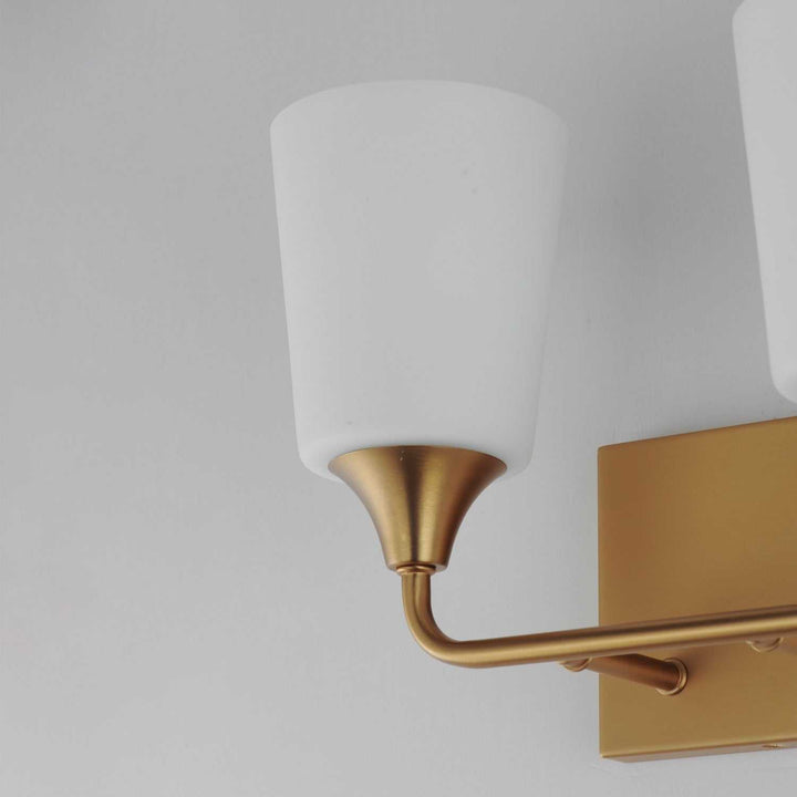Maxim - 12882SWNAB - Two Light Bath Vanity - Hudson - Natural Aged Brass