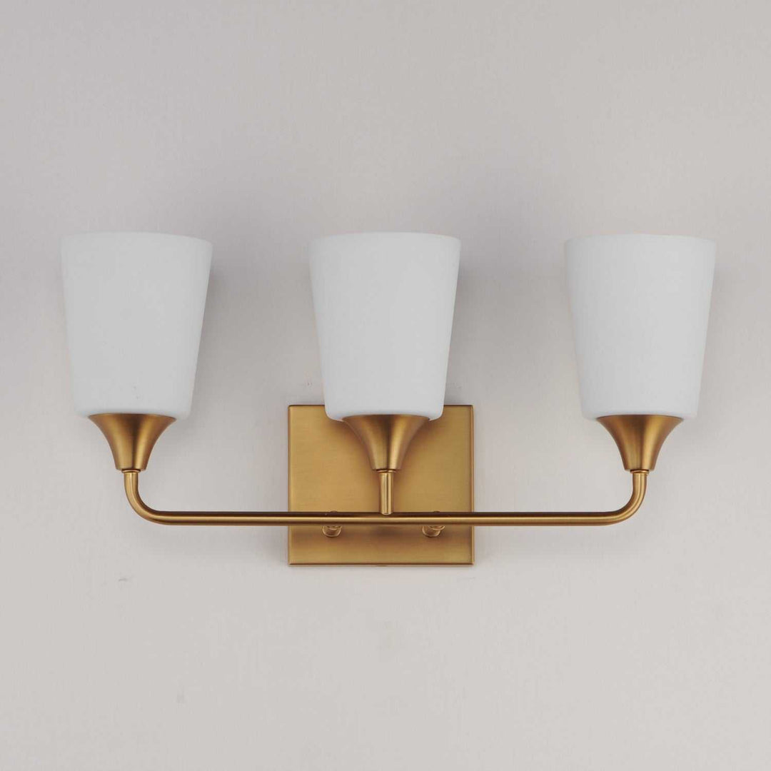 Maxim - 12883SWNAB - Three Light Bath Vanity - Hudson - Natural Aged Brass