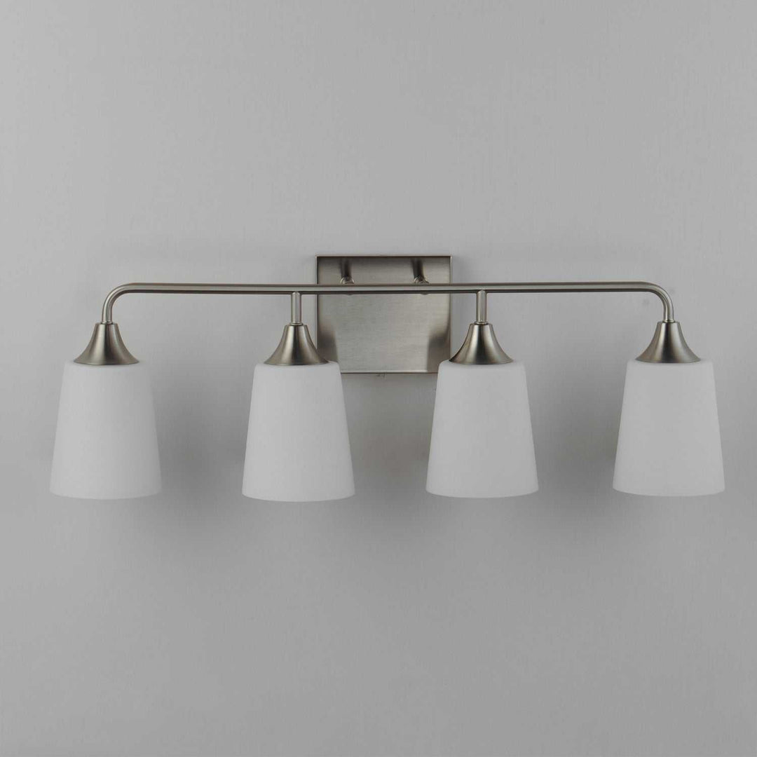 Maxim - 12884SWSN - Four Light Bath Vanity - Hudson - Satin Nickel