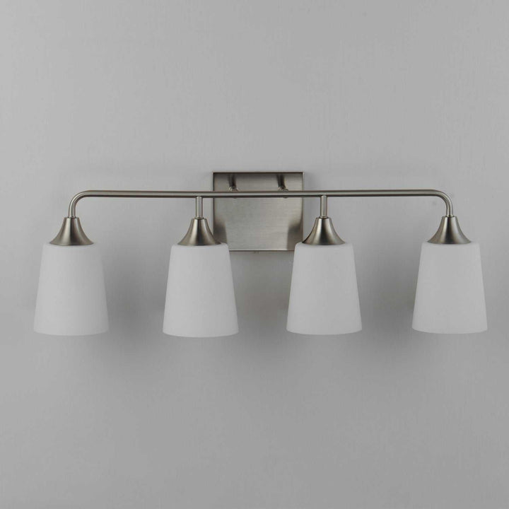 Maxim - 12884SWSN - Four Light Bath Vanity - Hudson - Satin Nickel