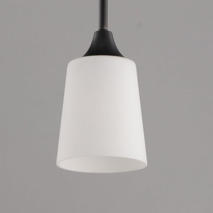 Hudson One Light Pendant in Black Maxim