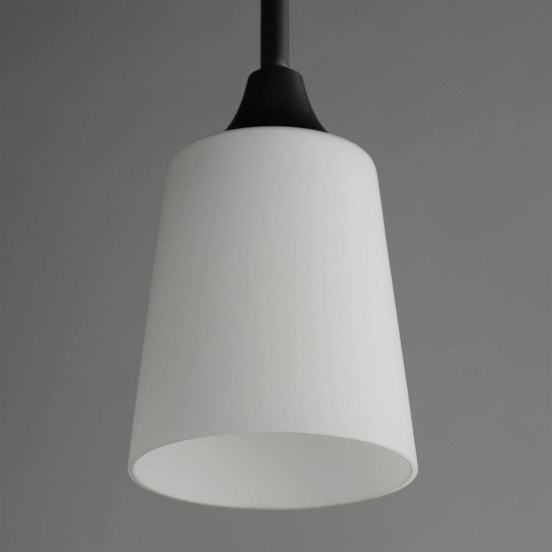 Hudson One Light Pendant in Black Maxim